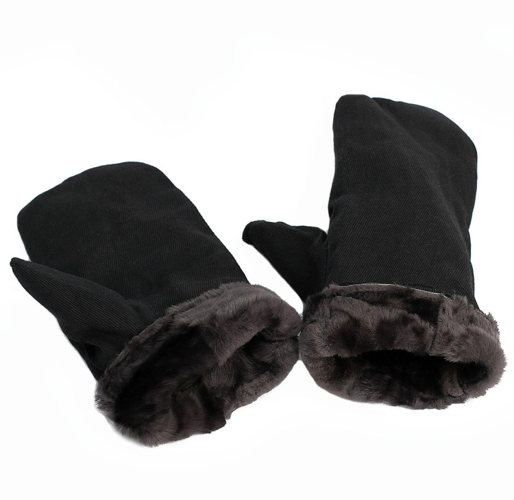 Рукавицы меховые, тк. диагональ