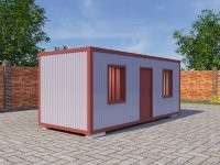 Блок-контейнер "Распашенка" 5,85 х 2.4 х 2.4 (бытовка), с тамбуром