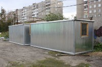 Блок-контейнер "Эконом 100т" 5,85 х 2.4 х 2.4 (бытовка), с тамбуром