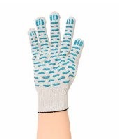 Перчатки х\б с ПВХ "Волна", 5-нитка, 10 кл.